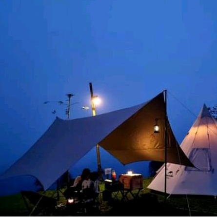 flysheet hexagonal 4x6 konbinasi