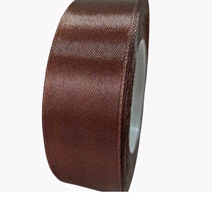 

Pita Satin Coklat Tua Ukuran 1 inch / 2,5 cm Per Roll