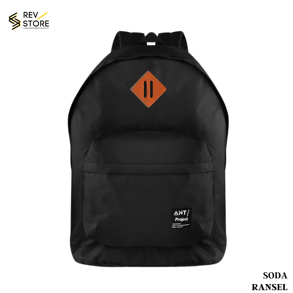 REV STORE - Tas Backpack SODA Full Black - Tas Ransel Pria