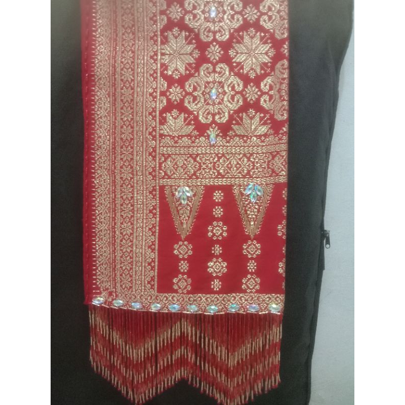 Pasang Ronce payet selendang/songket