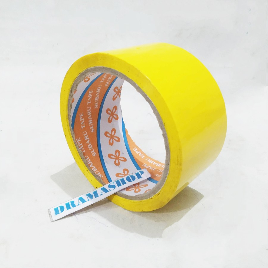 

Lakban Isolasi Tape Plastik Warna kuning merah 2 inch in 2inch 2in