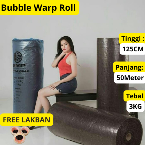 

Bubble Wrap 3Kg Warna Hitam Murah GMP Plastik Bogor FREE Lakban