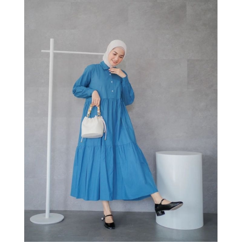 MIDI DREES terbaru bahan katun toyobo ukuran jumbo M,L,xl,xxl