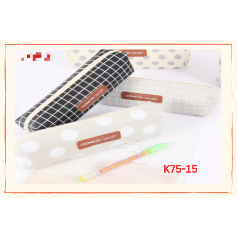 

KJ!!! TEMPAT PENSIL MURAH TEMPAT PENSIL LUCU SALE PENCIL CASE SLETING MOTIF KOTAK KOTAK MIX K75-15