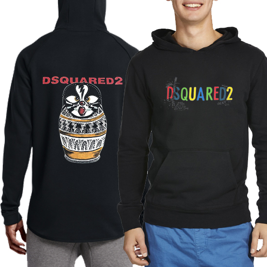 Hoodie Dsquared2 Hoodie Pullover | Jumper Hoodie | Casual Hoodie Bahan Cotton Fleece