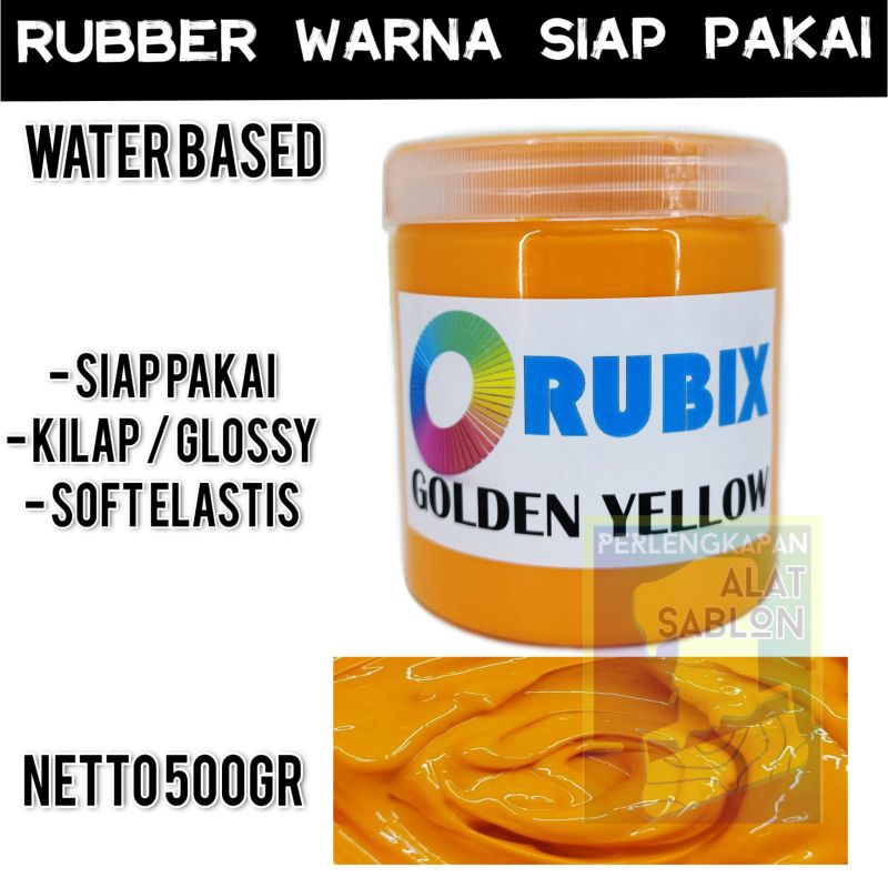 

RUBBER GL PASTA CAT AKRILIK WARNA GOLDEN YELLOW 500GR