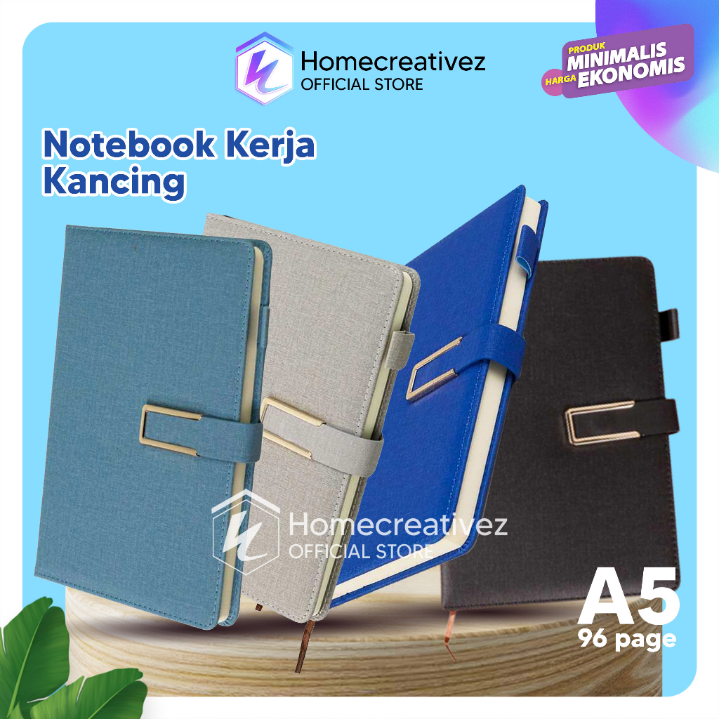 

Buku Catatan Kerja Cover Kulit Kertas A5 - Buku Tulis Notebook