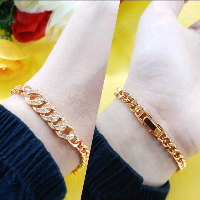 Gelang Rantai Plat Dewasa