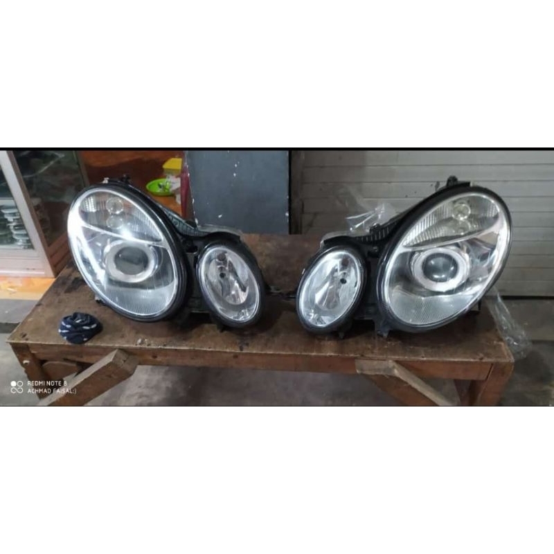 headlamp lampu depan mercy e class w211