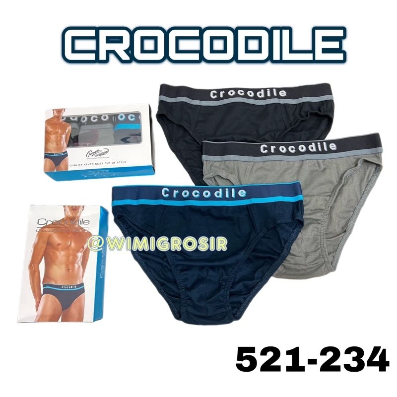 3PCS/ CELANA DALAM CROCODILE 521-234