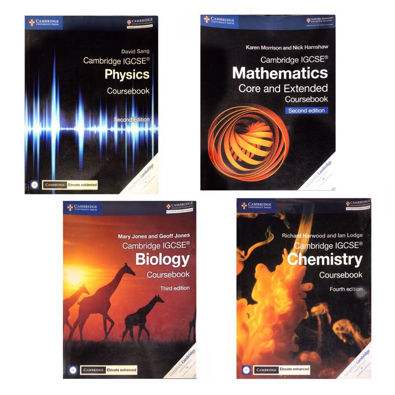 

[PRE-LOVED] Buku Cambridge IGSCE Coursebook Mathematics 2nd Edition, Physics 2nd Edition, Biology 3rd Edition, Chemistry 4th Edition