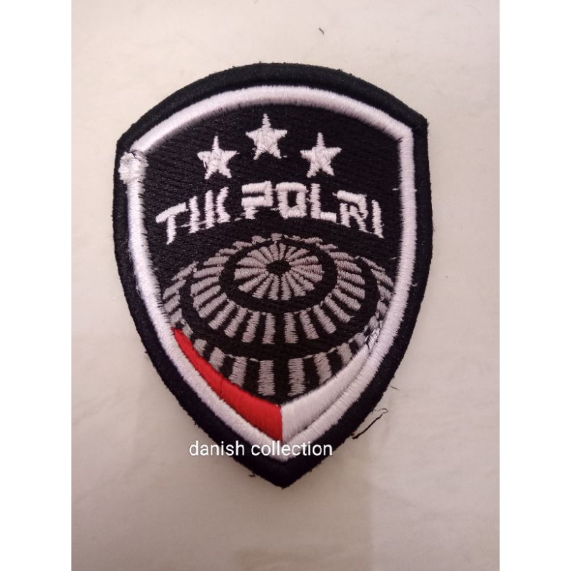 BET BORDIR LOGO LAMBANG TIK POLRI TIMBUL