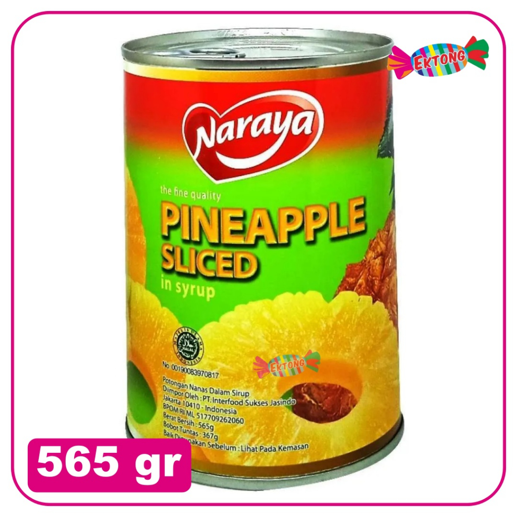 

NARAYA PINEAPPLE SLICED 565 gr