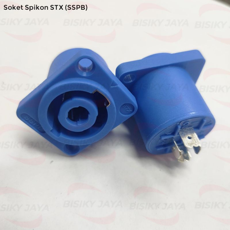 Soket Spikon Biru STX (SSPB) / Soket Speakon Biru STX SSPB