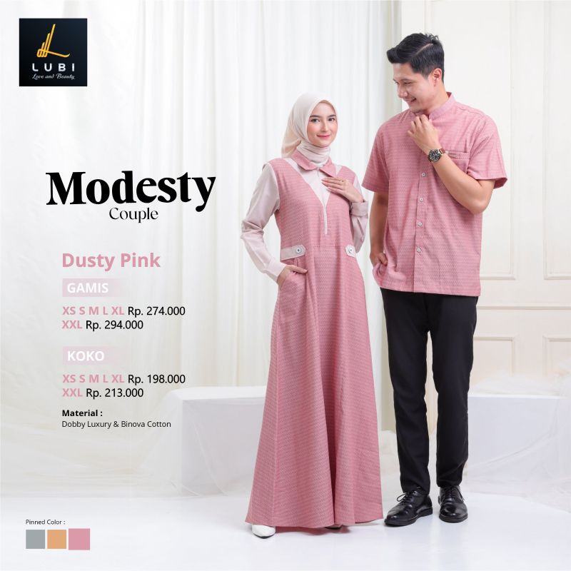 Modesty couple/couple kekinian/new arrival couple/couple dress kondangan
