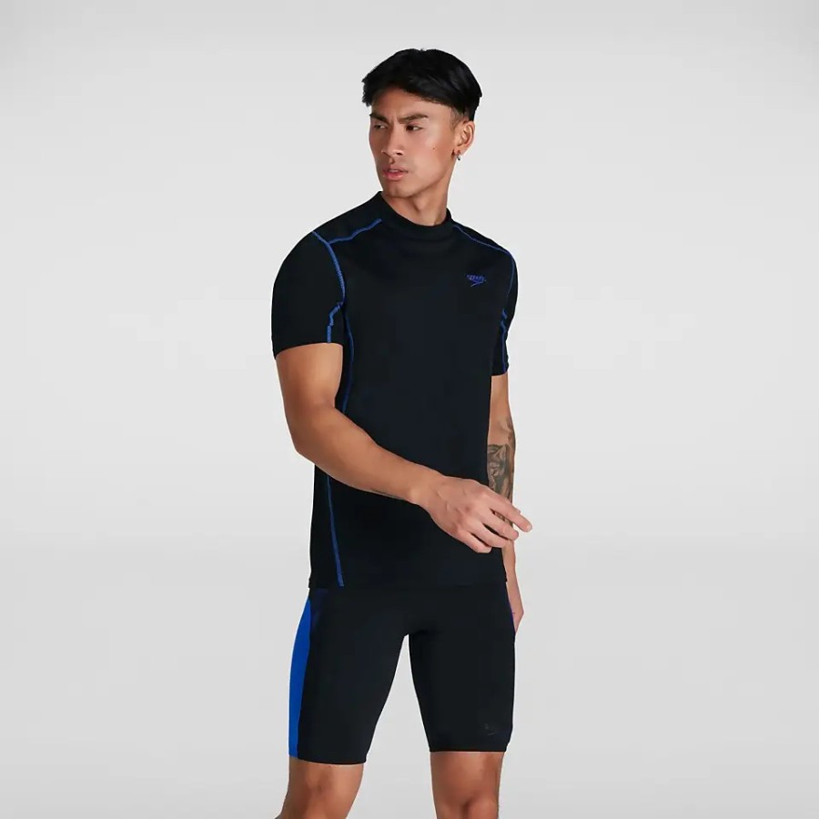 ORIGINAL Baju Renang Pria SPEEDO Tech Shorts Sleeved Rash (Top Only)