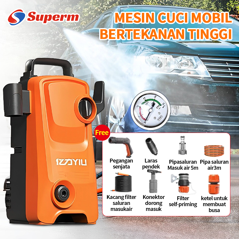 Mesin cuci mobil portabel  / mesin cuci mobil dan sepeda motor/ mesin cuci tekanan tinggi