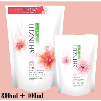 shinzui bodywash refill 800ml Bonus 400ml/shinzui bodywash promo 800+400ml