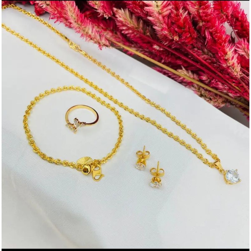 SET PERHIASAN NORI AKSESORIS LENGKAP TITANIUM