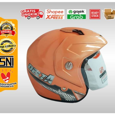 Helm Half Face GP Delta Solid Peach