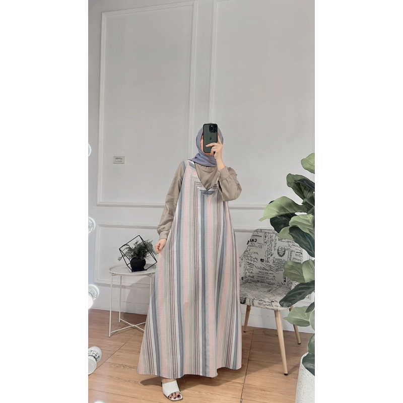 gamis dress katun triset athaya