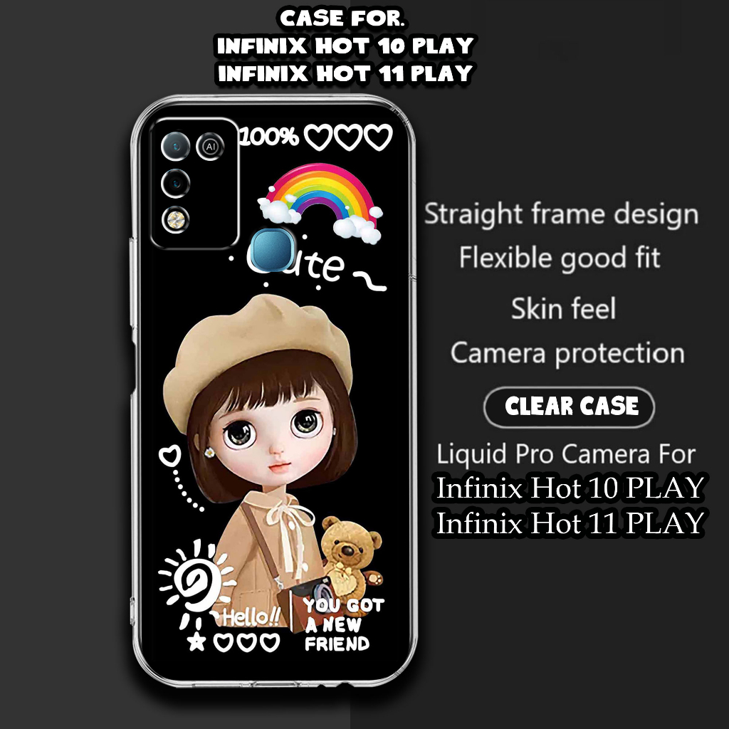 CASE Infinix HOT 11 PLAY / Infinix HOT 10 PLAY Motif [CUTE] TERLARIS CASING Infinix HOT 11 PLAY X688