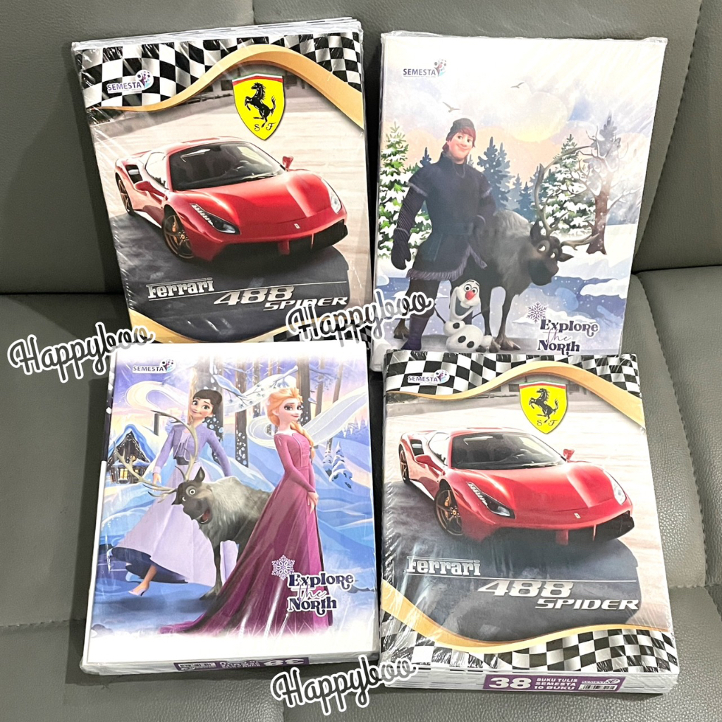 

buku tulis 38 lembar kiky okey / bigboss / semesta campuss high quality per pak isi 10 pcs royal campus sidu