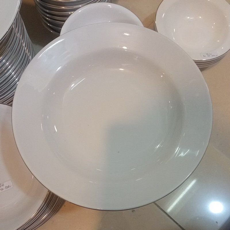 piring makan sango 9" list gold