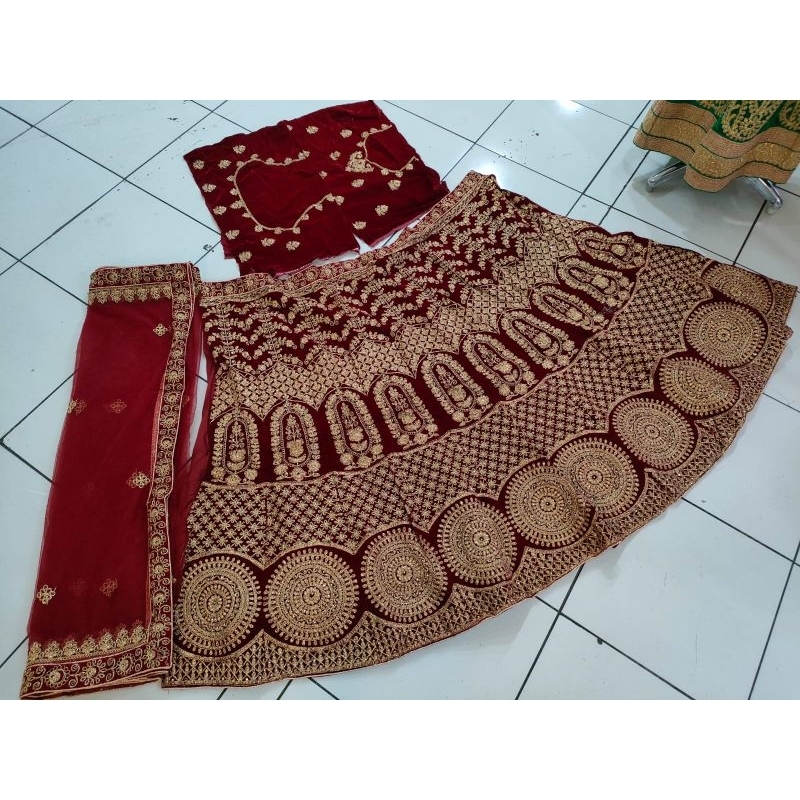 celana rok kembang ori india mewah