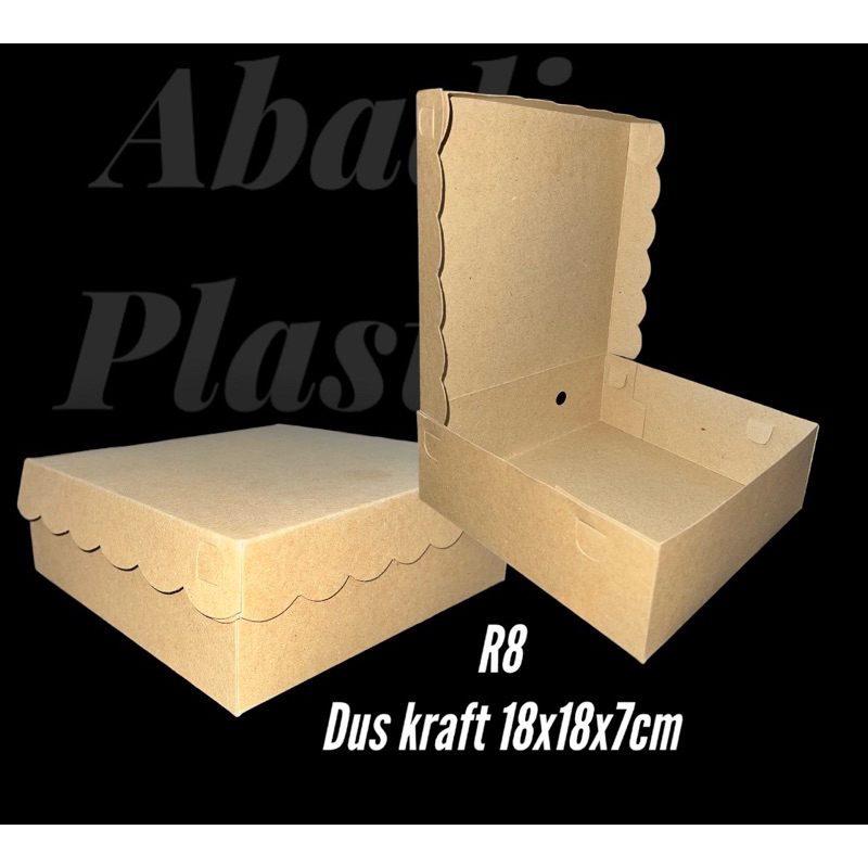 

DUS NASI 18x18 KRAFT/KOTAK NASI KRAFT 18x18 TEBAL 350 gram-MIN 10pcs