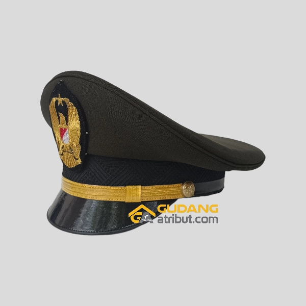 Topi PET TNI AD PDU Perwira Pria