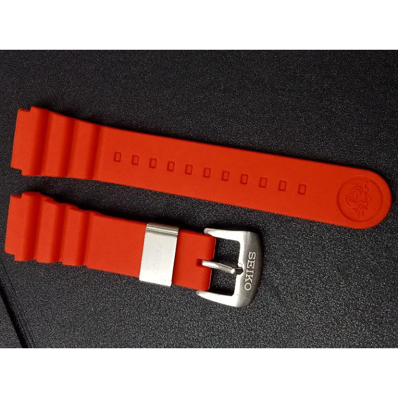 Rubber tali jam tangan Seiko Skx007 Seiko Skx009 strap Seiko 22 mm red