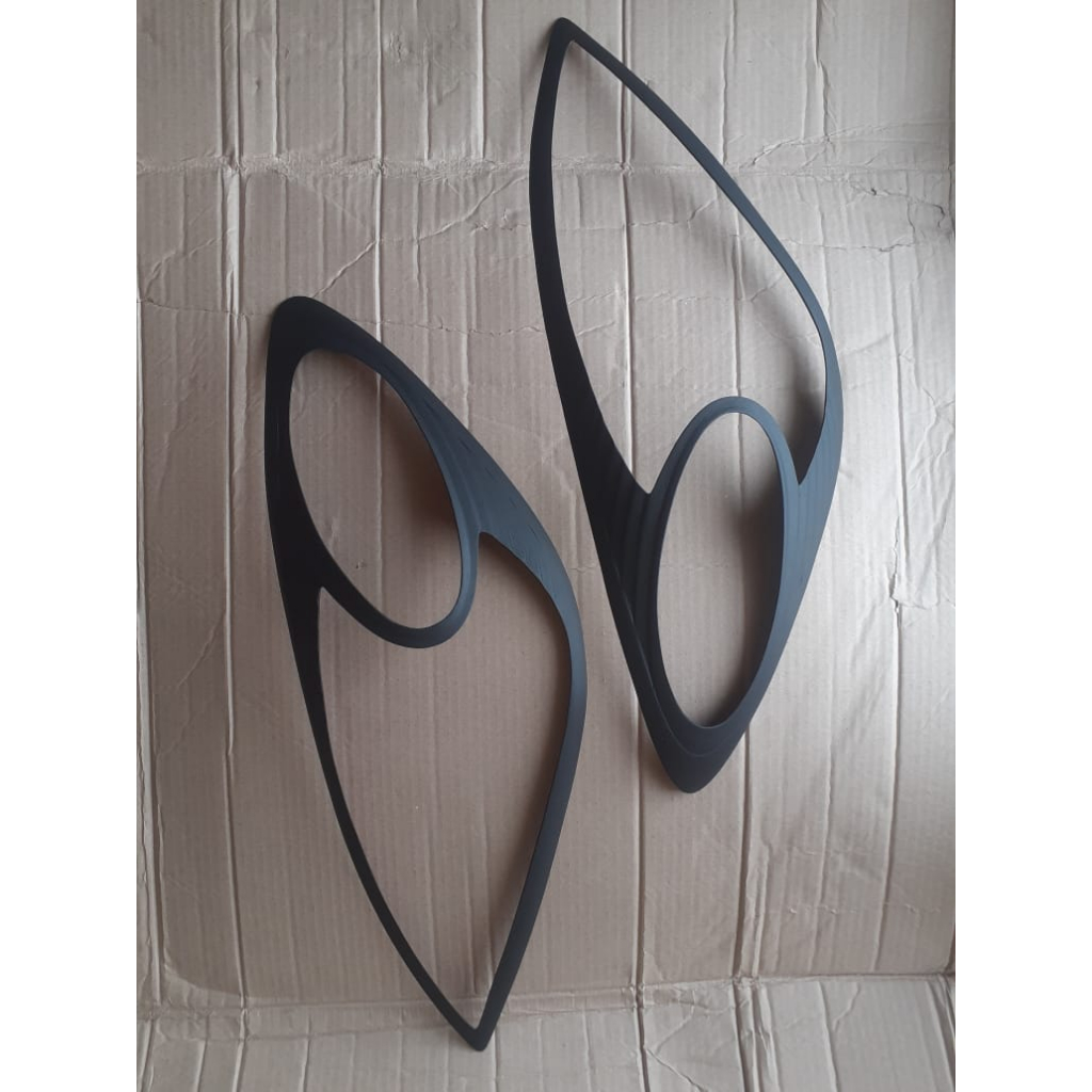 GARNISH COVER LAMPU DEPAN AVANZA XENIA NEW Vvti 2008 - 2011 Hitam Doff - GARNISH LAMPU DEPAN AVANZA 