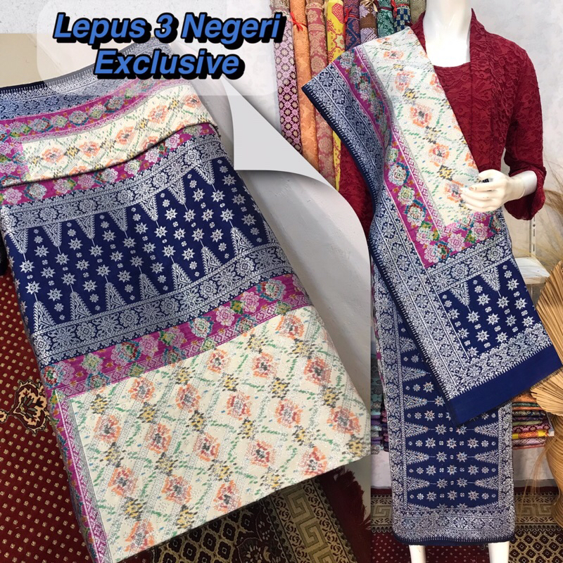 Songket Lepus 3 Negeri Exclusive-Asli Tenun Tangan Palembang