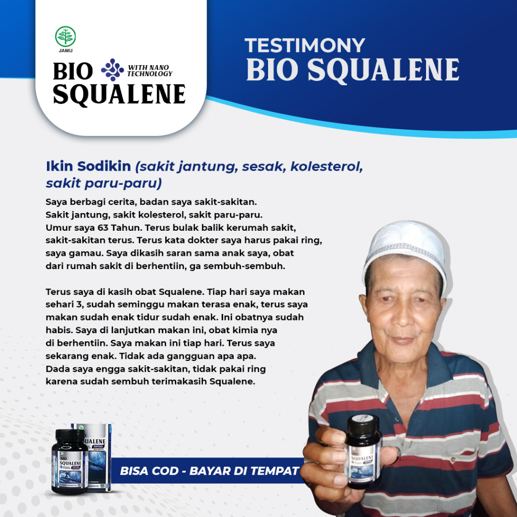 Bio Squalene Softgel asli ORIGINAL 30 softgel Minyak Hati Ikan Hiu Suplemen Kesehatan Premium BPOM-4