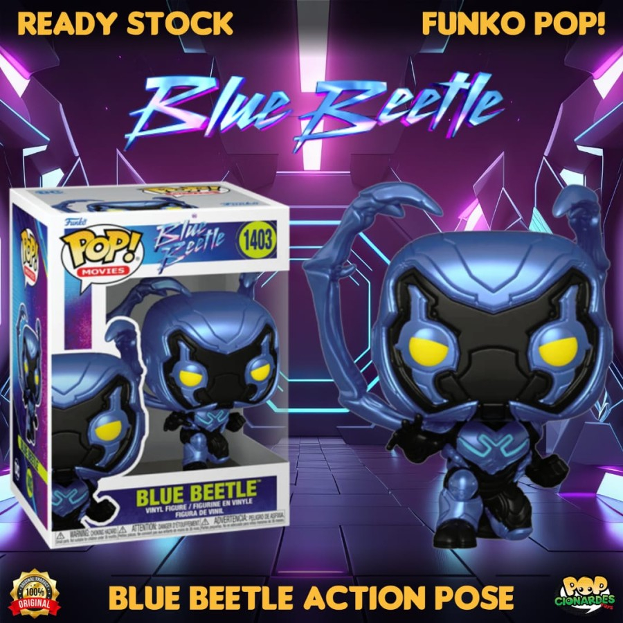 Funko POP Movies - Blue Beetle (2023) - Blue Beetle Action Pose #1403