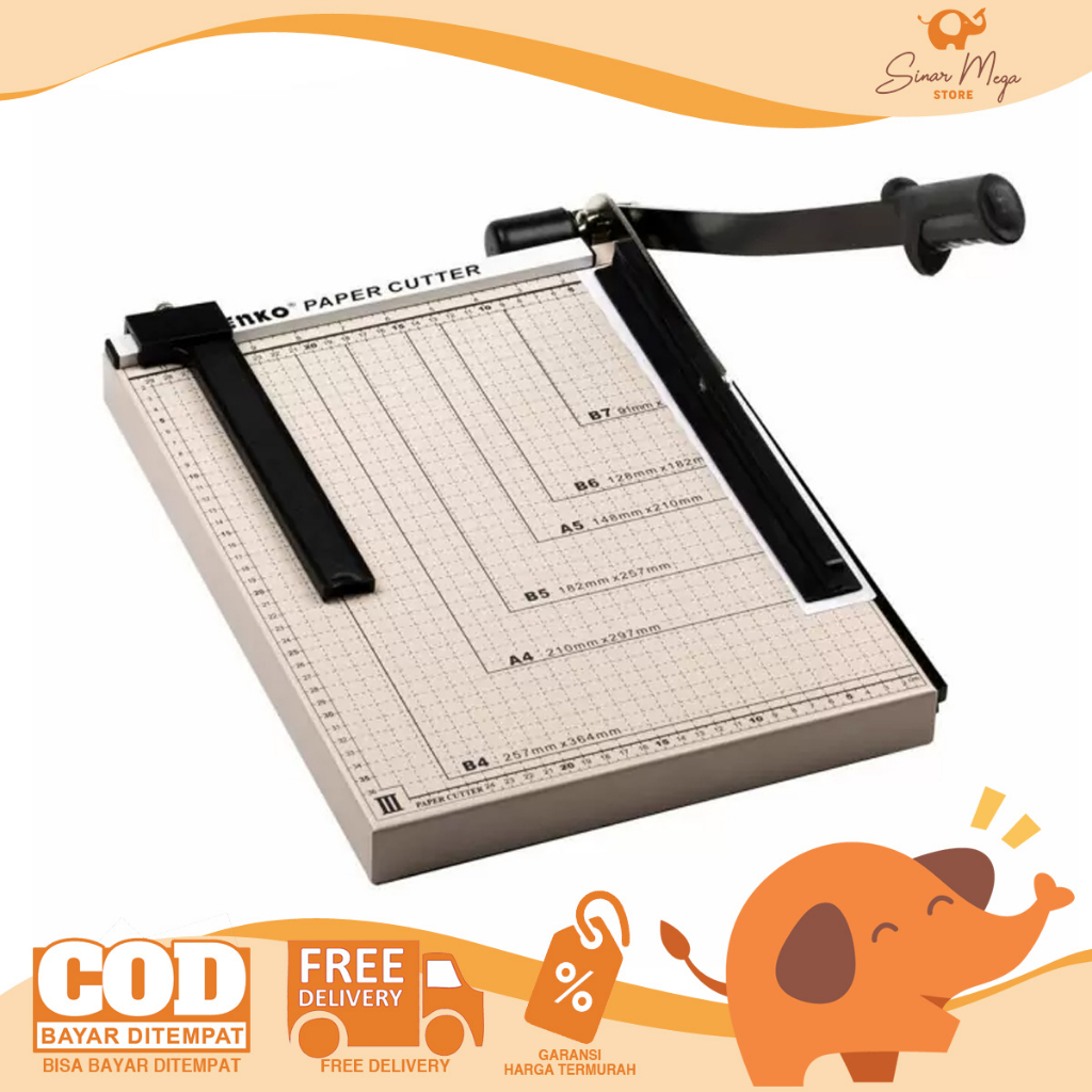 

Kenko Paper Trimmer 12" x 15" B4 (Metal) / Alat Pemotong Kertas B4