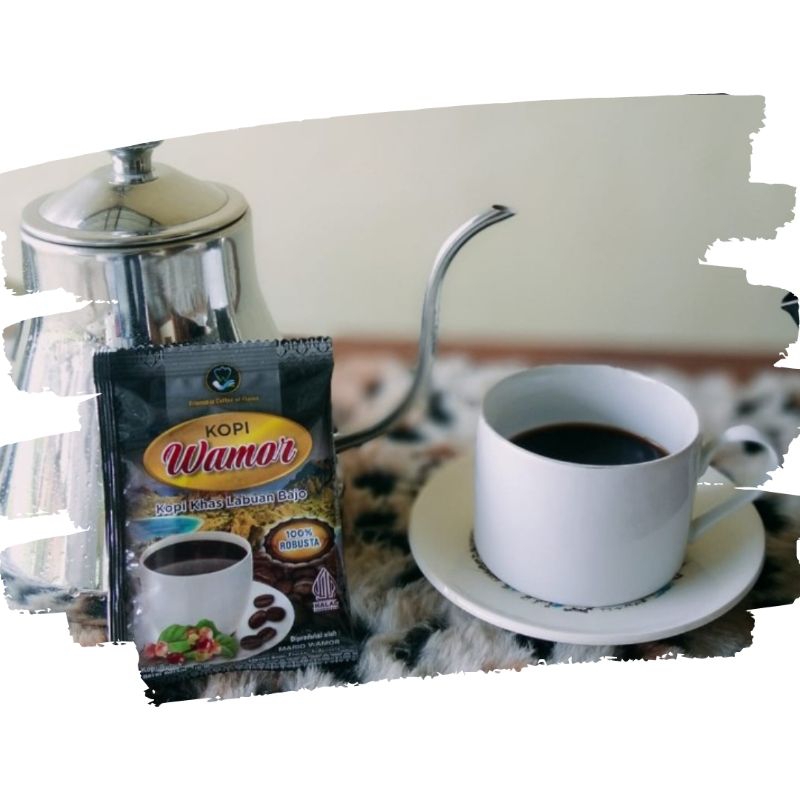 

Kopi Wamor Robusta Sachet 10 gr x 10 bks Oleh oleh Labuan Bajo