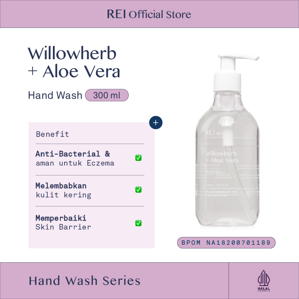 REI Skin Willowherb + Aloe Vera Hand Wash 300 ml
