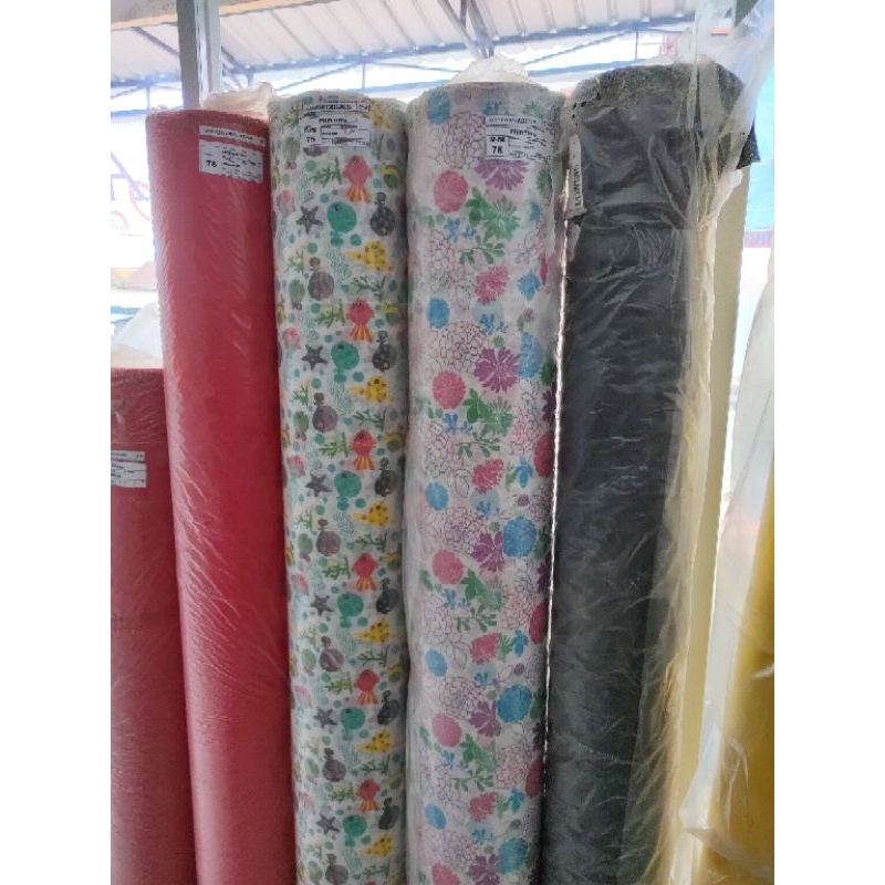 (lebar 160cm)Kain Spunbond motif per meter tebal 75gsm
