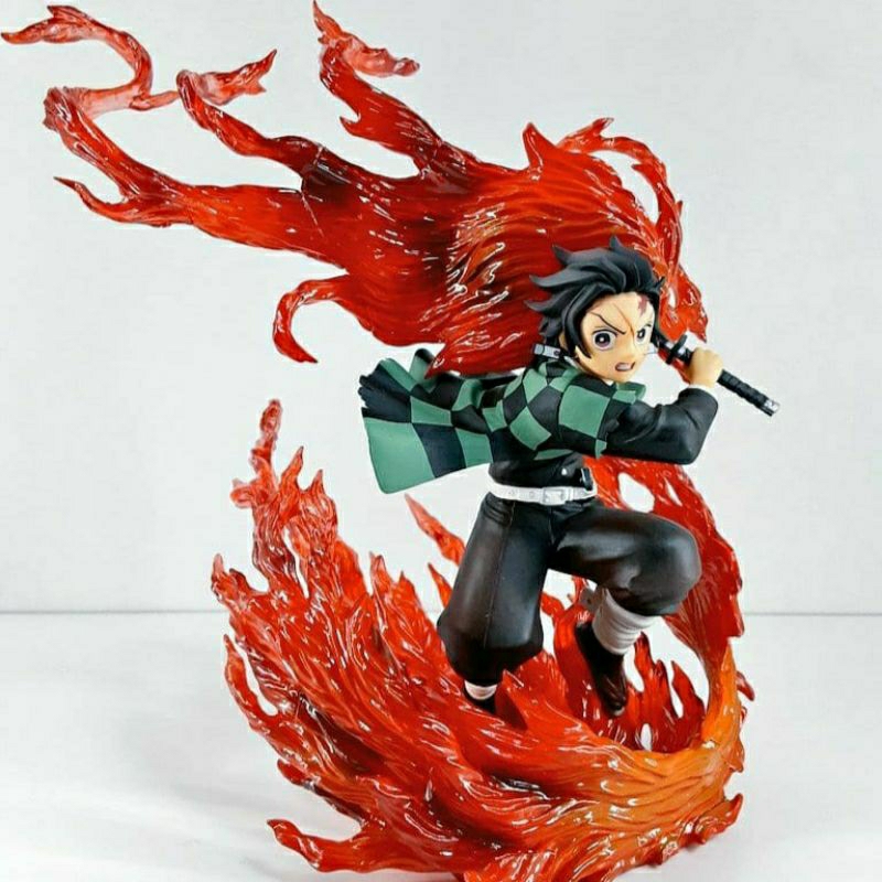 Action Figure Tanjiro Kamado Kimetsu No Yaiba Hinokami Kagura Fzo