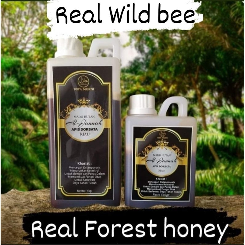 

Maknyuss1 Madu Hutan Liar Murni Asli Al Jannah Original Pure Honey (Sialang) Multiflora Odeng Tawon