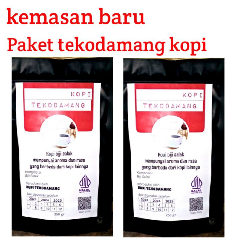 

paket kopi biji salak tekodamang hitam