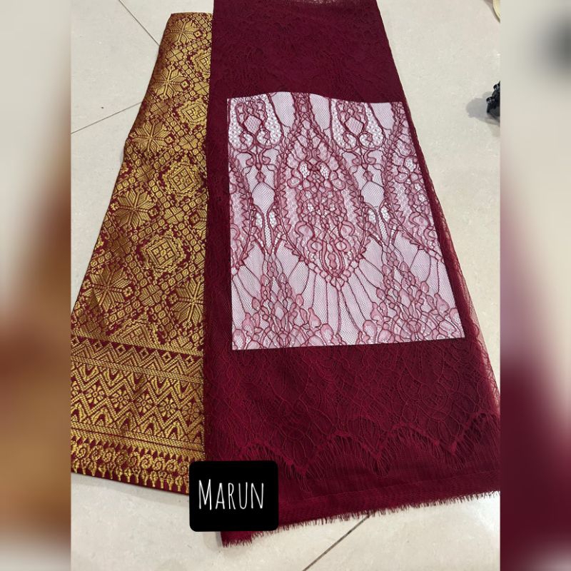 Paket songket brokat semi prancis. set songket kebaya, SEMI PRANCIS, KAIN SONGKET. Setelan murah