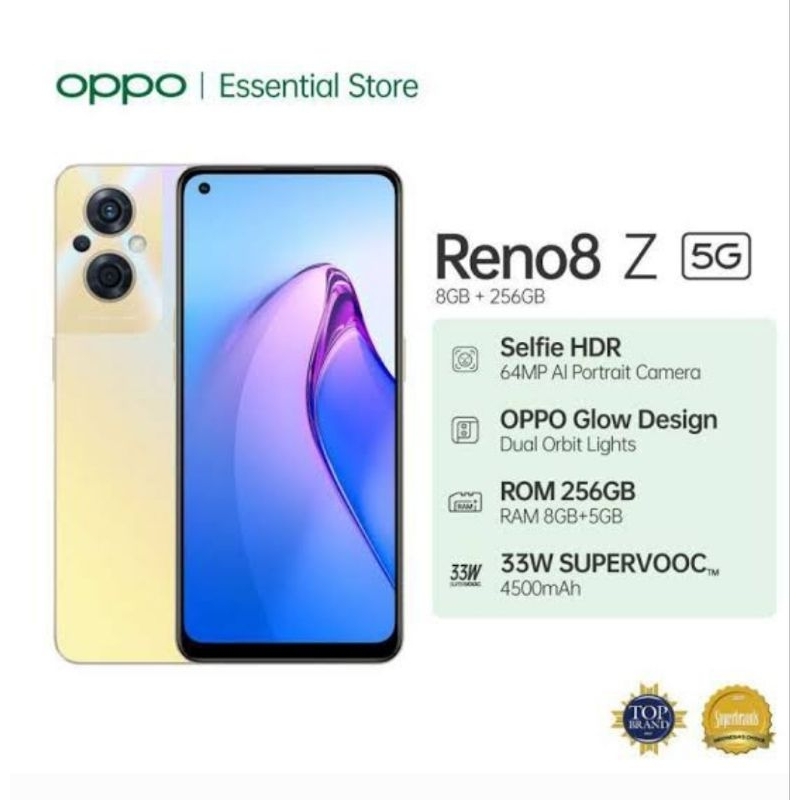 Oppo Reno 8 Z 5G Ram8/256Gb New Original &amp; Bergaransi Resmi Oppo