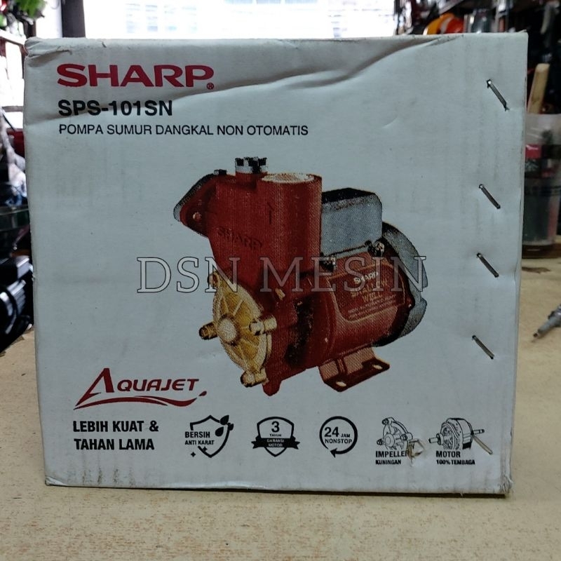 Pompa Air Sharp SPS 101SN Sumur Dangkal / Sharp Pompa Air SPS101SN (9 Meter)