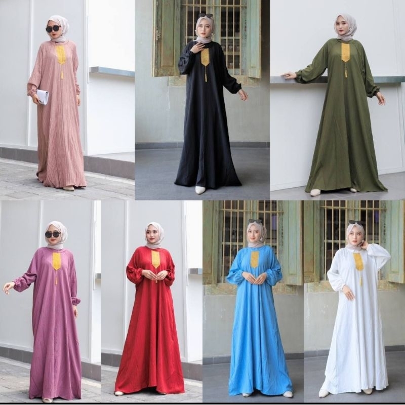 Gamis Terbaru Remaja Lady Crush Abaya Terbaru Wanita Gamis Viral 2023