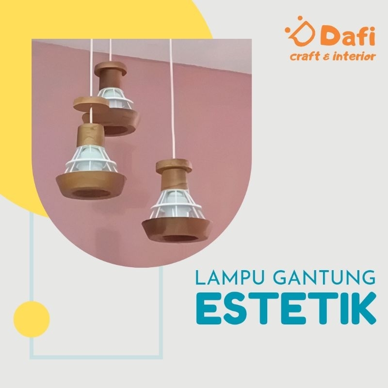 LAMPU GANTUNG BLOSSOM INDUSTRIAL RETRO VINTAGE INTERIOR ESTETIK