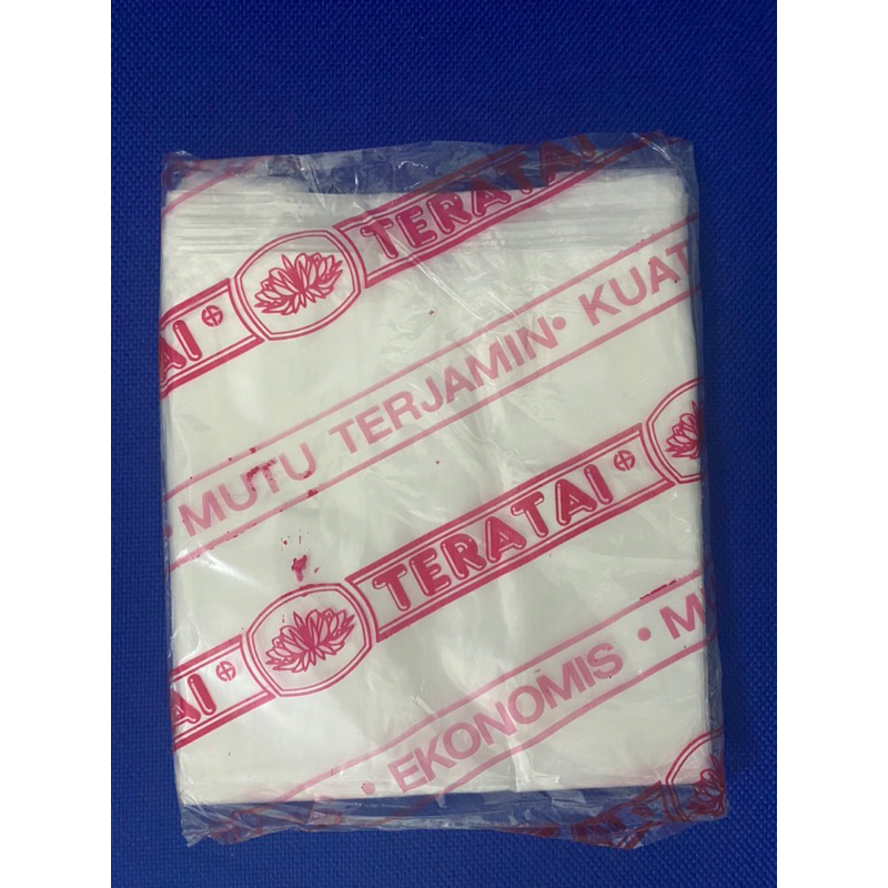 Plastik Kresek Teratai Putih Bening 15cm 24cm