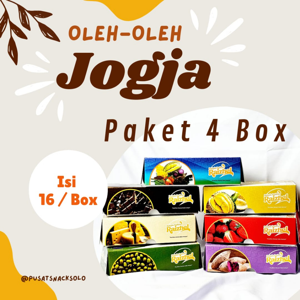 

[ 4 BOX ] PAKET MURAH BAKPIA PATHOK RAIZHEL isi 16